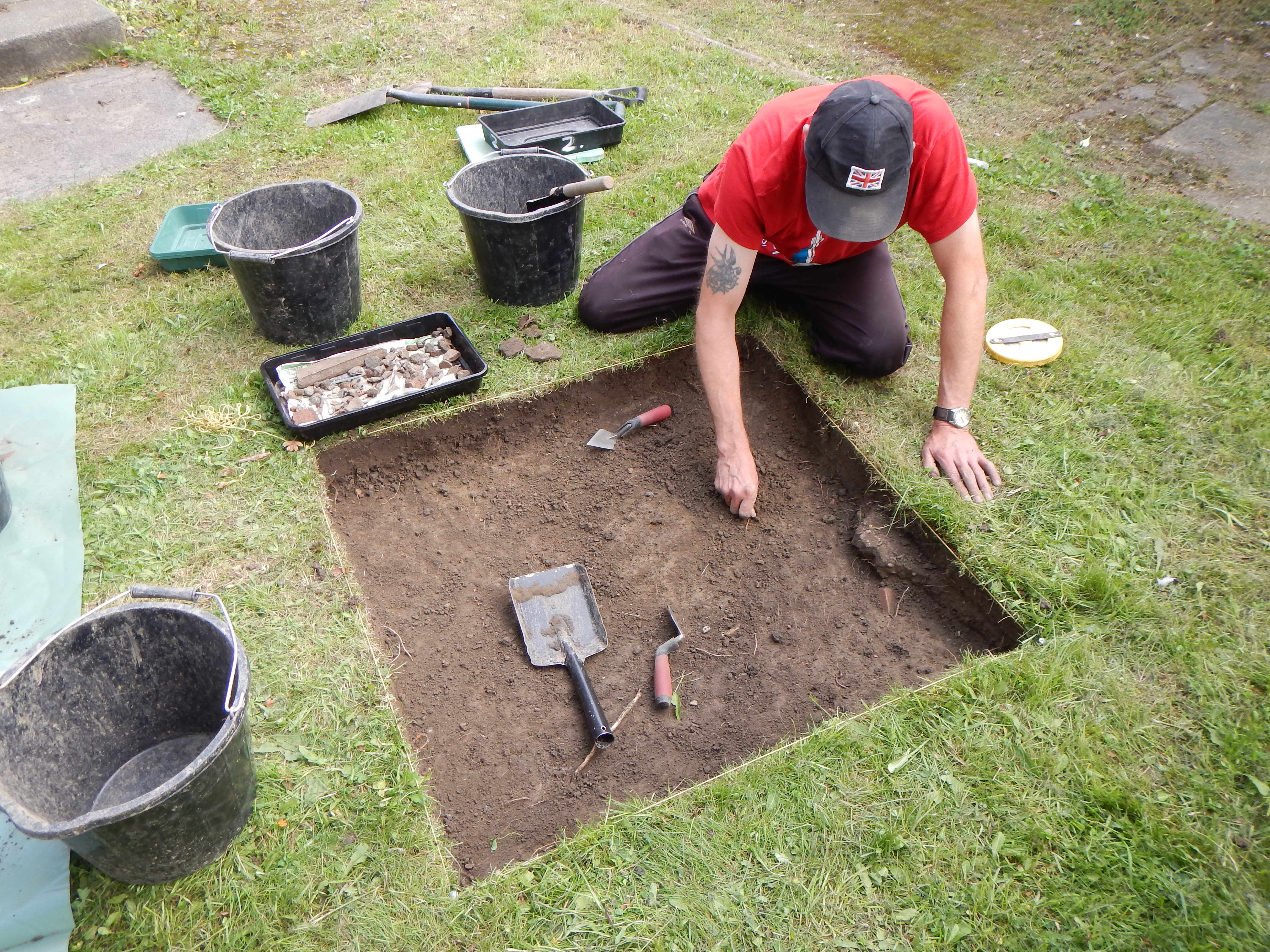 Test pit excavation